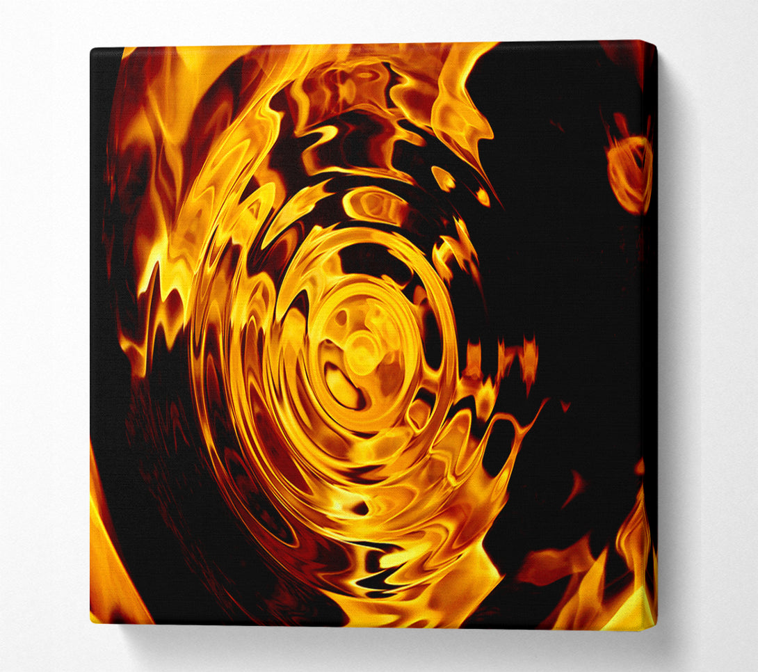  A Canvas Print of Rippled Flame Canvas Print