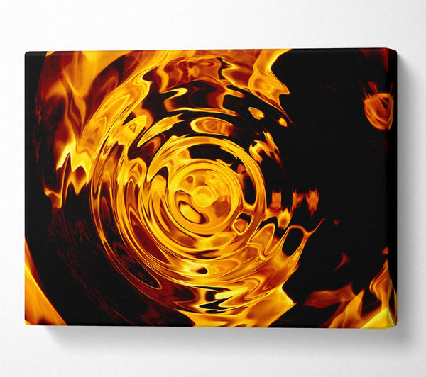  A Canvas Print of Rippled Flame Canvas Print