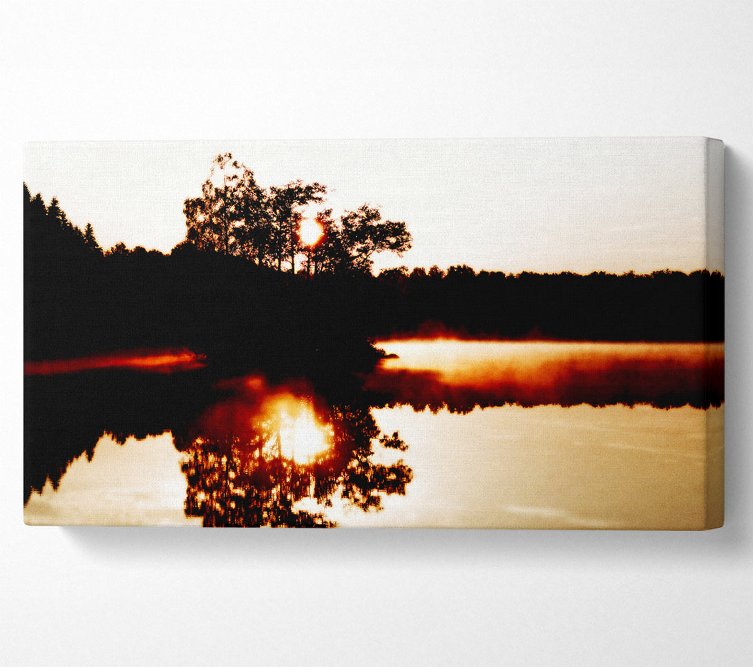  A Canvas Print of River Reflections Canvas Print
