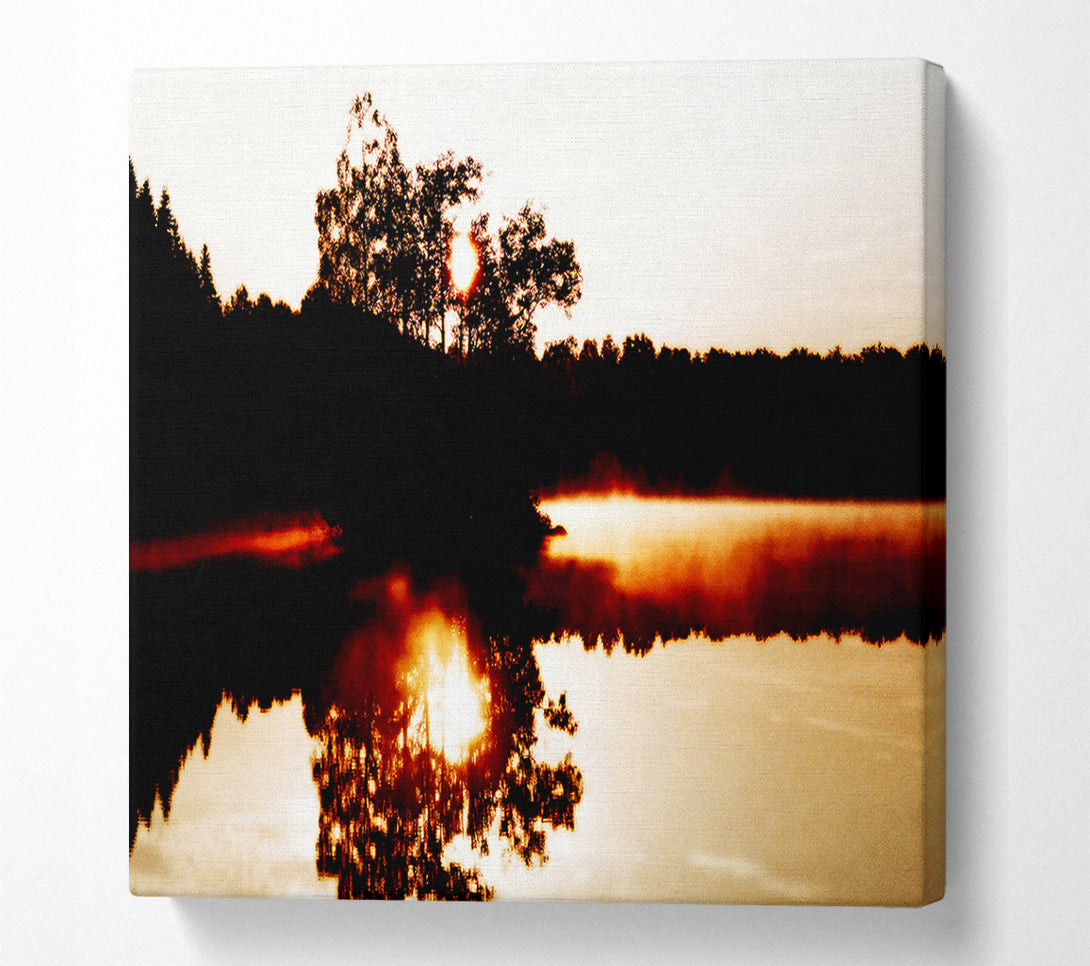  A Canvas Print of River Reflections Canvas Print