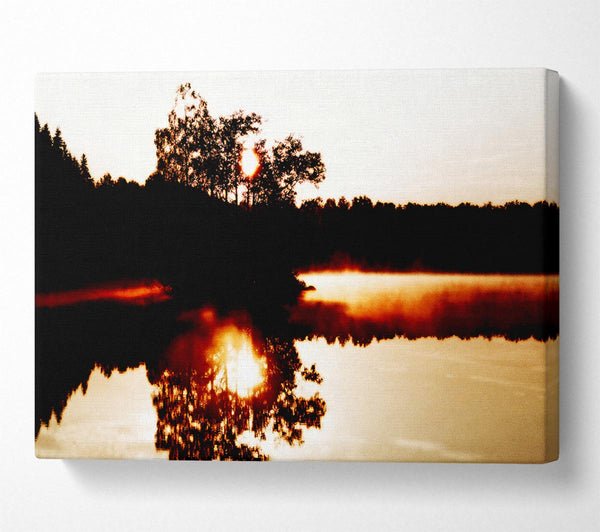  A Canvas Print of River Reflections Canvas Print