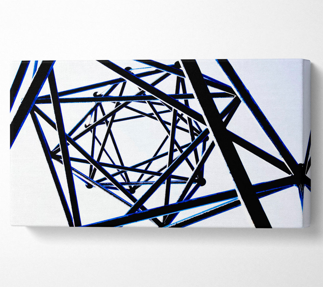  A Canvas Print of Scaffolders Blue Dream Canvas Print