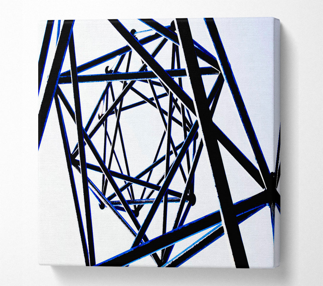  A Canvas Print of Scaffolders Blue Dream Canvas Print