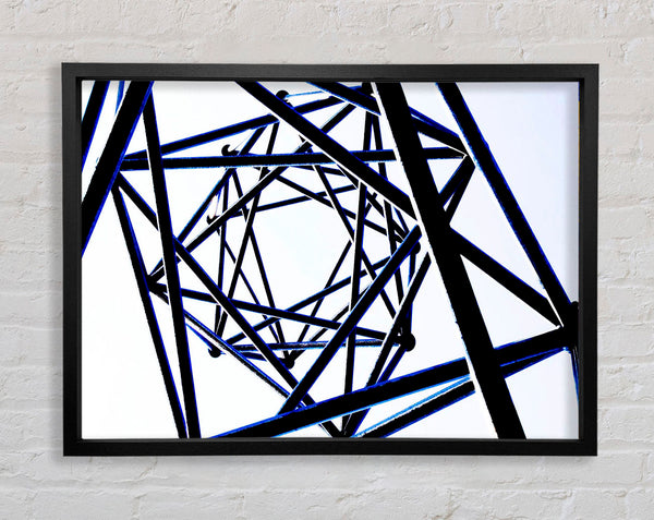 Scaffolders Blue Dream Framed Print