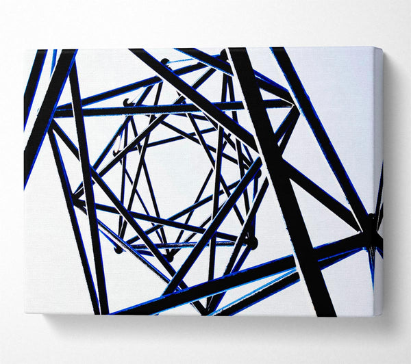  A Canvas Print of Scaffolders Blue Dream Canvas Print