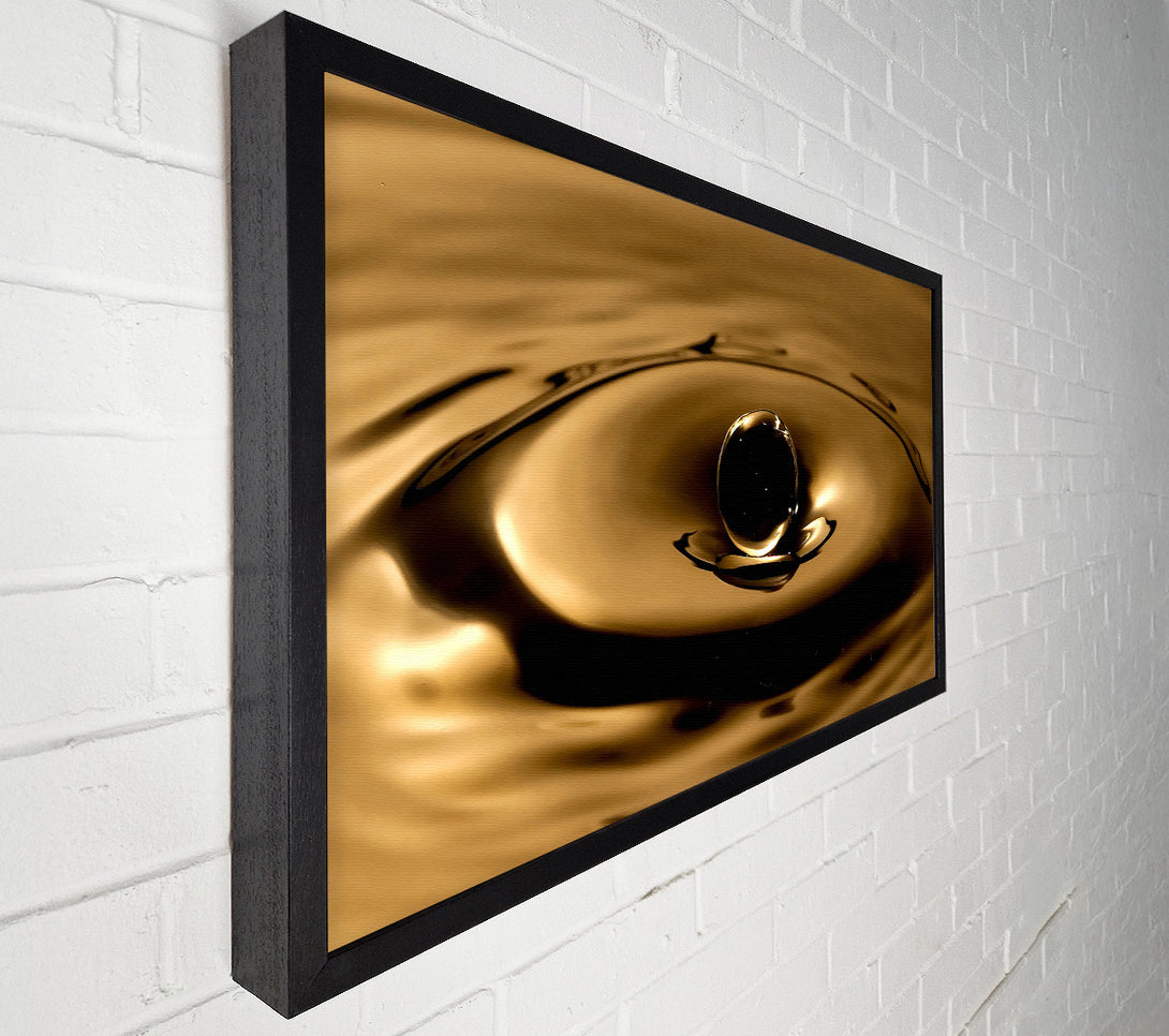  A Canvas Print of Sepia Water Drop Canvas Art