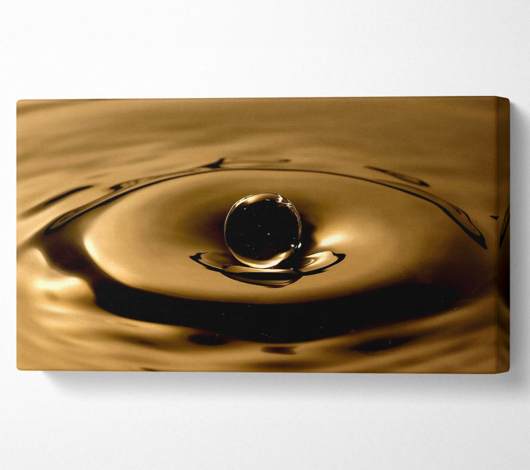  A Canvas Print of Sepia Water Drop Canvas Art