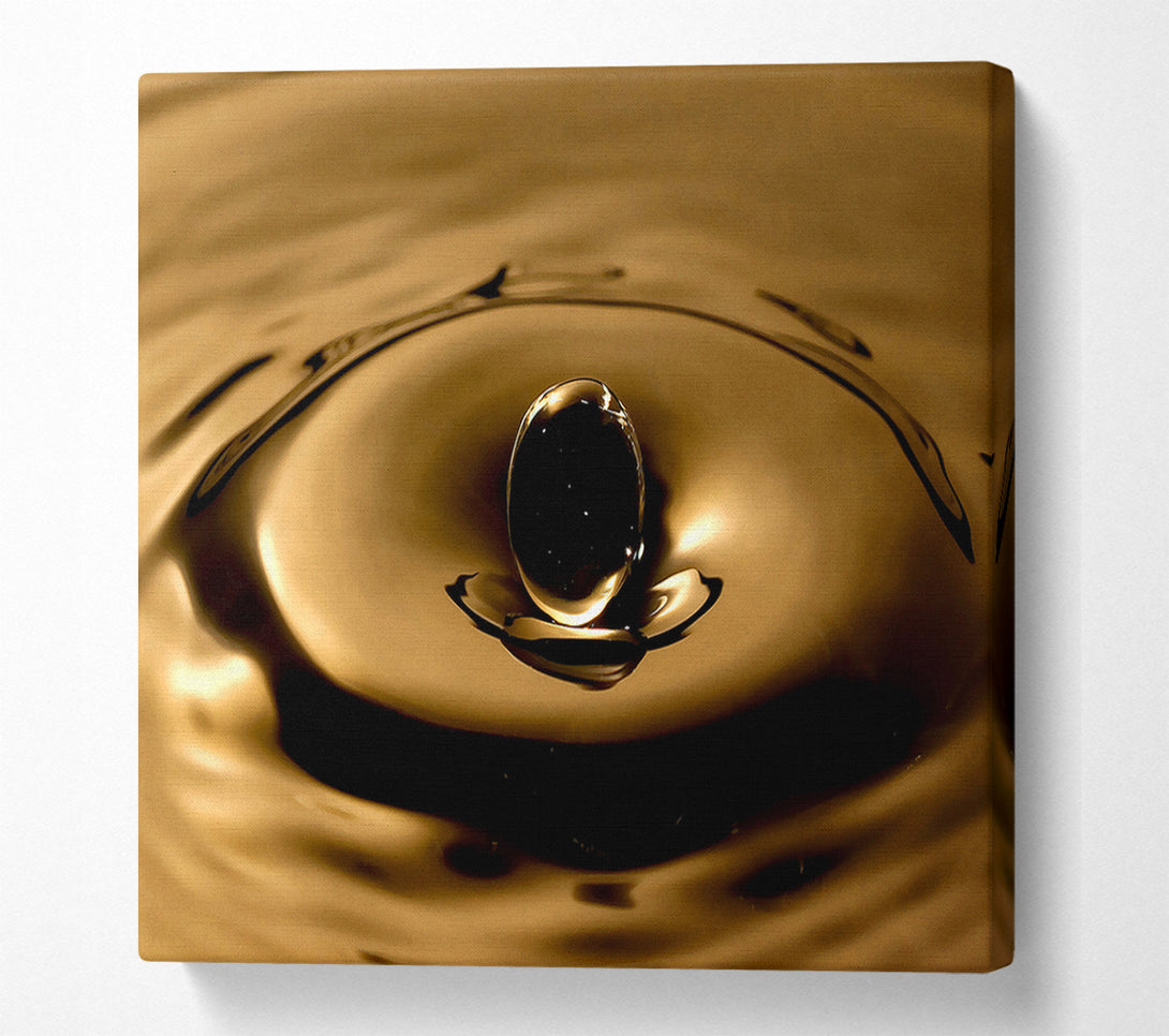  A Canvas Print of Sepia Water Drop Canvas Art