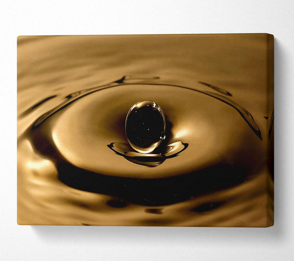  A Canvas Print of Sepia Water Drop Canvas Art