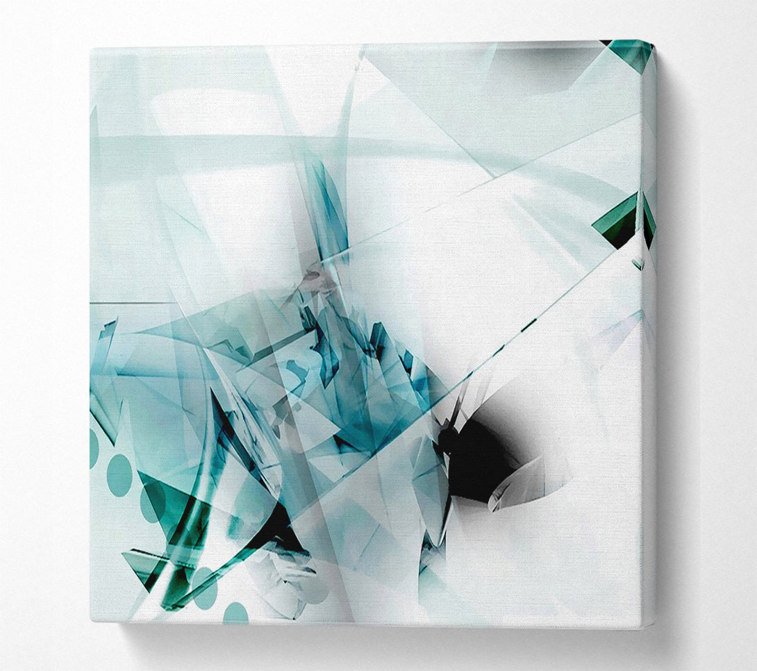  A Canvas Print of Shardes Of Green Canvas Art