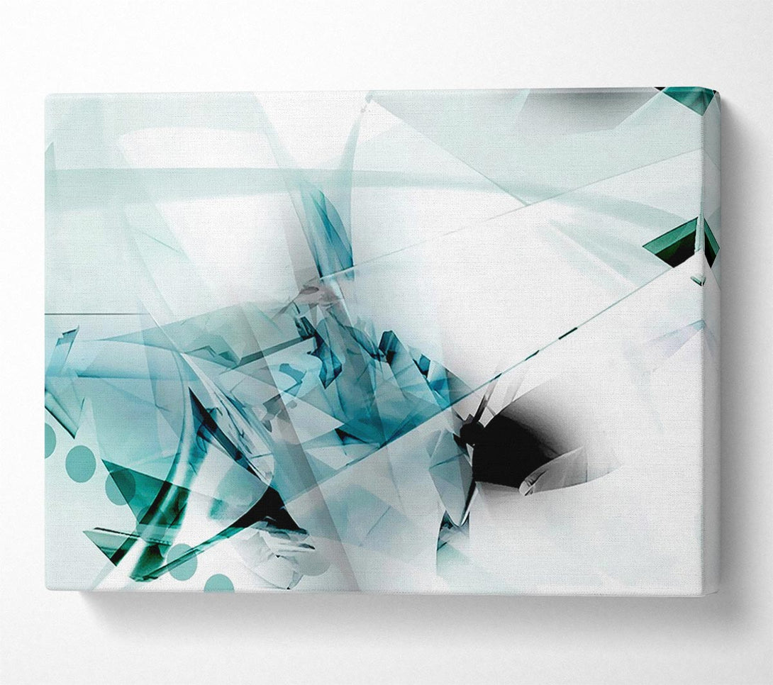  A Canvas Print of Shardes Of Green Canvas Art