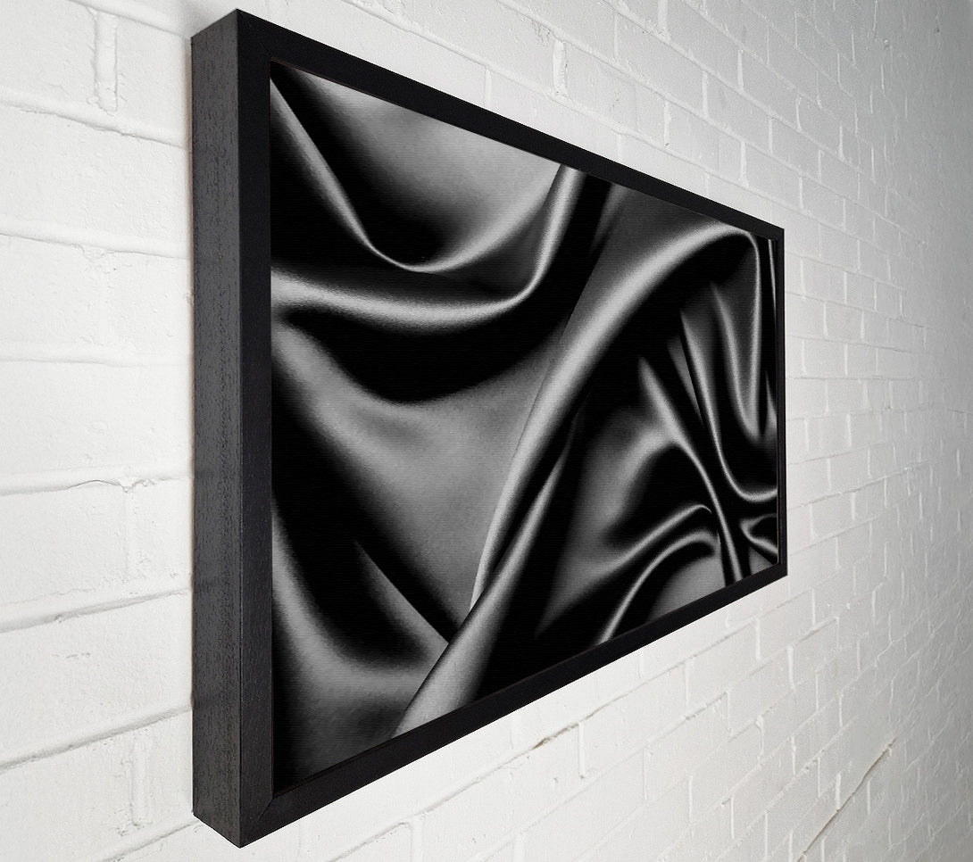  A Canvas Print of Silk Black Canvas Art
