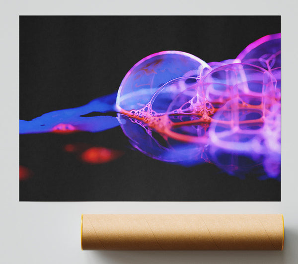 Silk Bubble Flow Poster