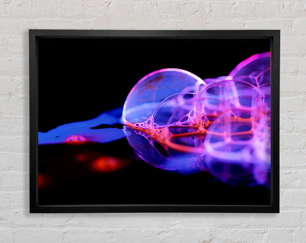 Silk Bubble Flow Framed Print