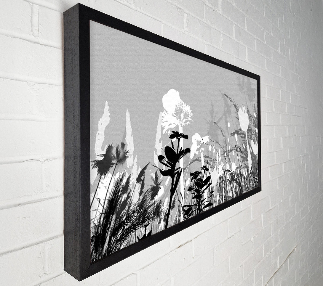  A Canvas Print of Silver Splash Flowers Canvas Art