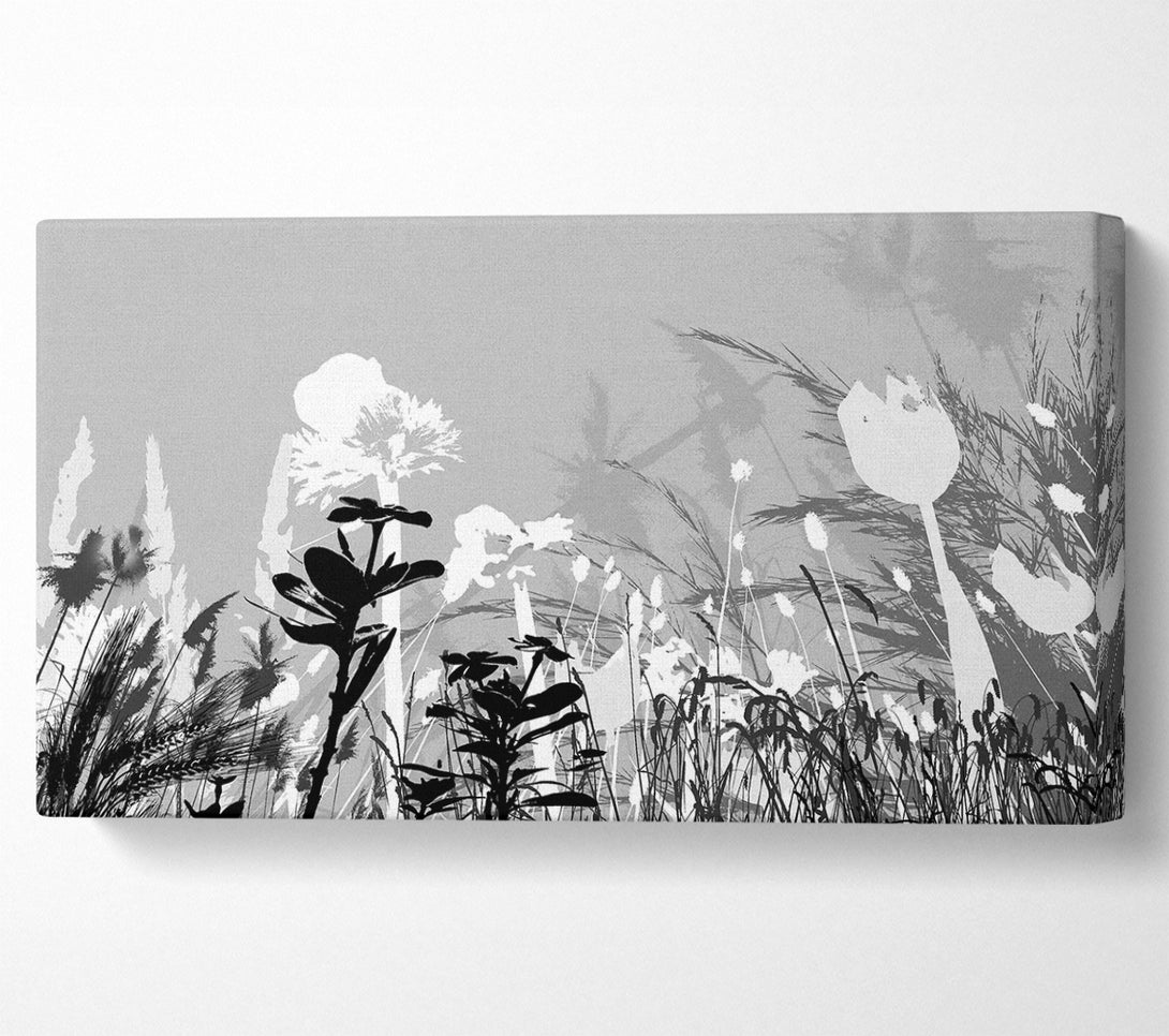  A Canvas Print of Silver Splash Flowers Canvas Art
