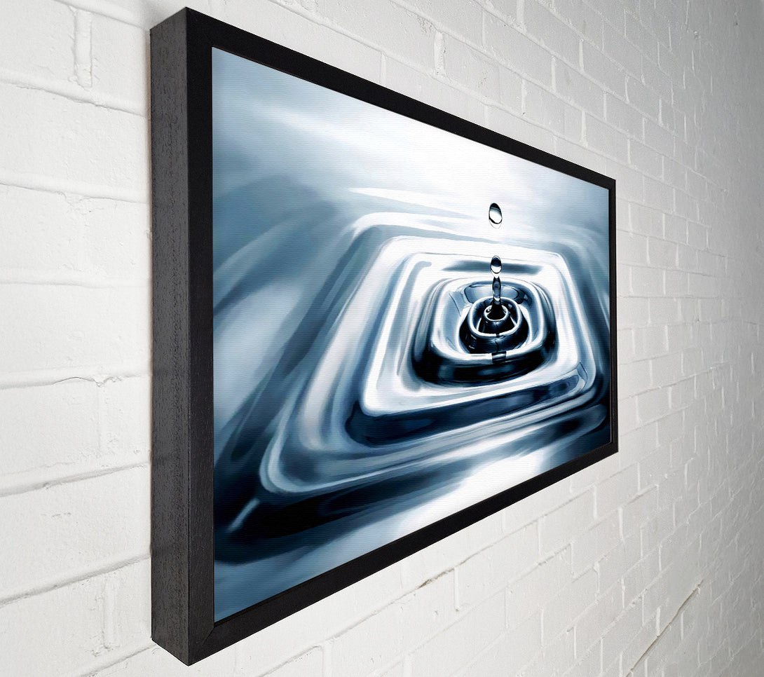  A Canvas Print of Silver Water Droplet Canvas Wall Art