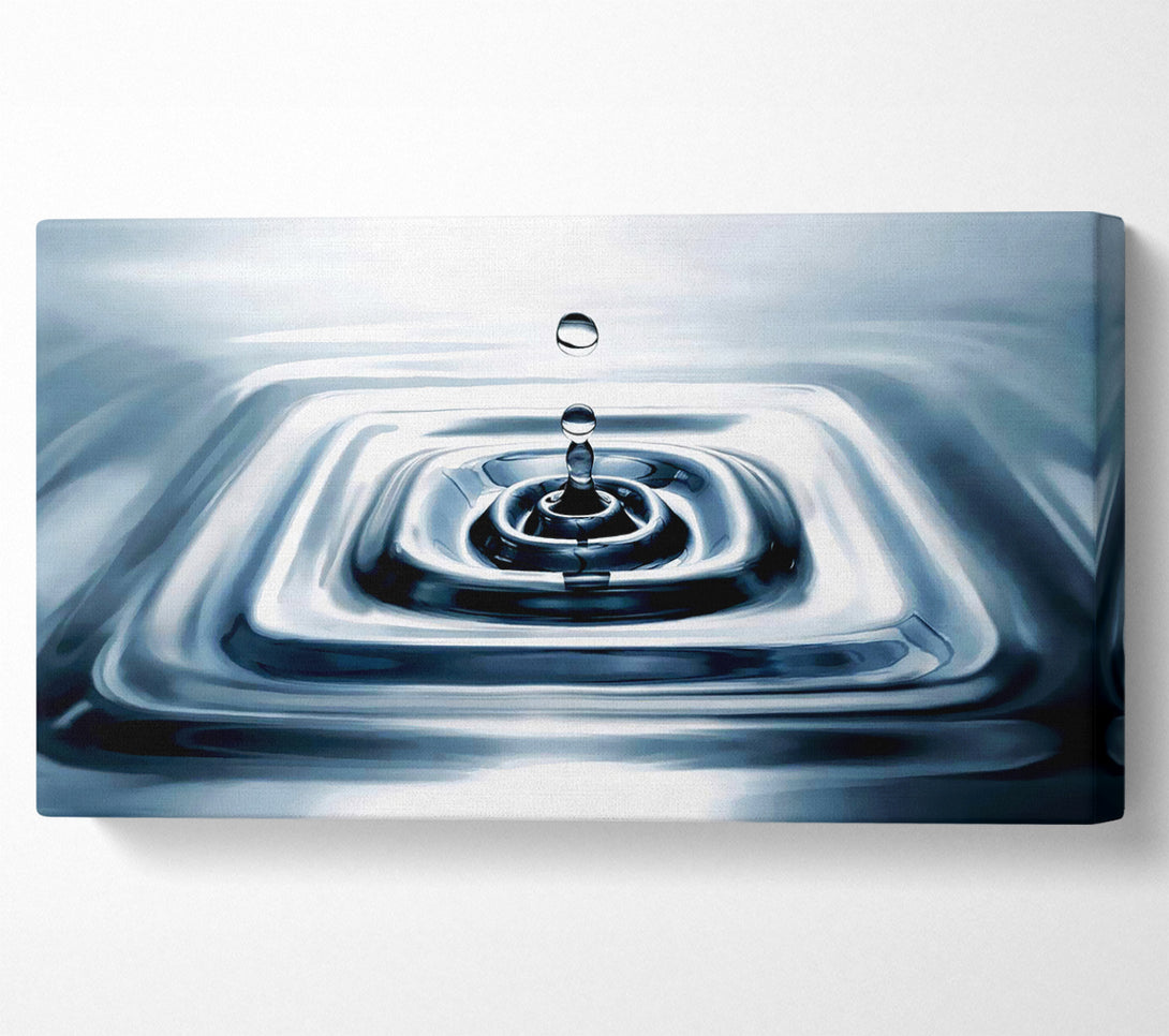 A Canvas Print of Silver Water Droplet Canvas Wall Art