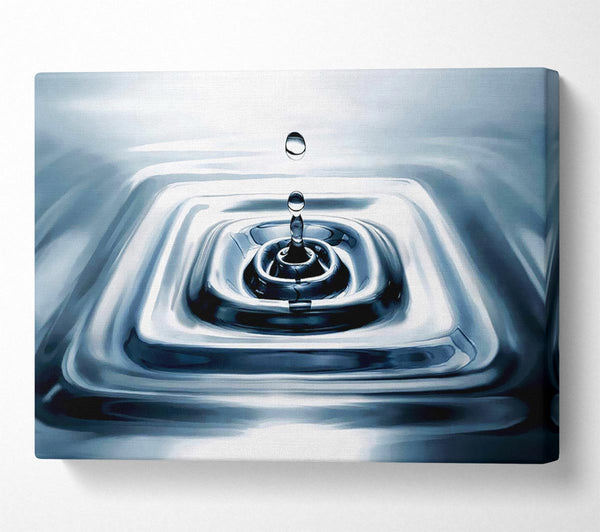  A Canvas Print of Silver Water Droplet Canvas Wall Art