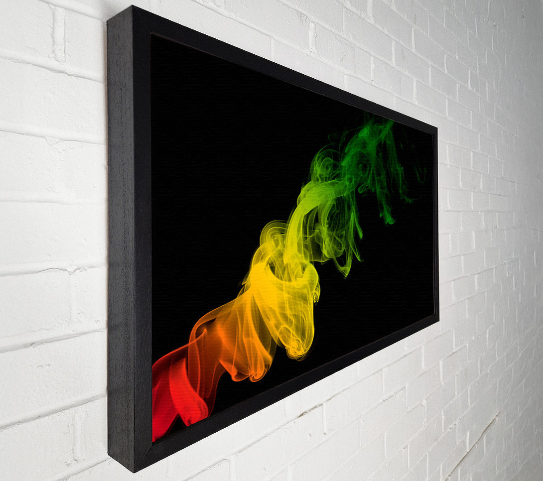  A Canvas Print of Smoke Twist Rainbow Canvas Wall Art
