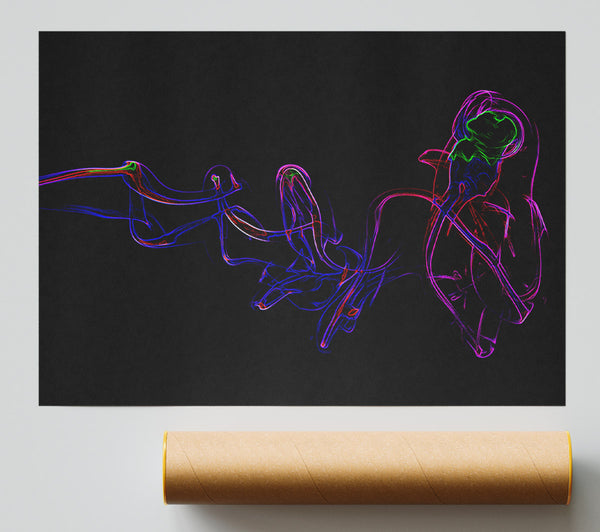 Smoke Dance Print