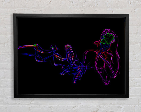 Smoke Dance Framed Print