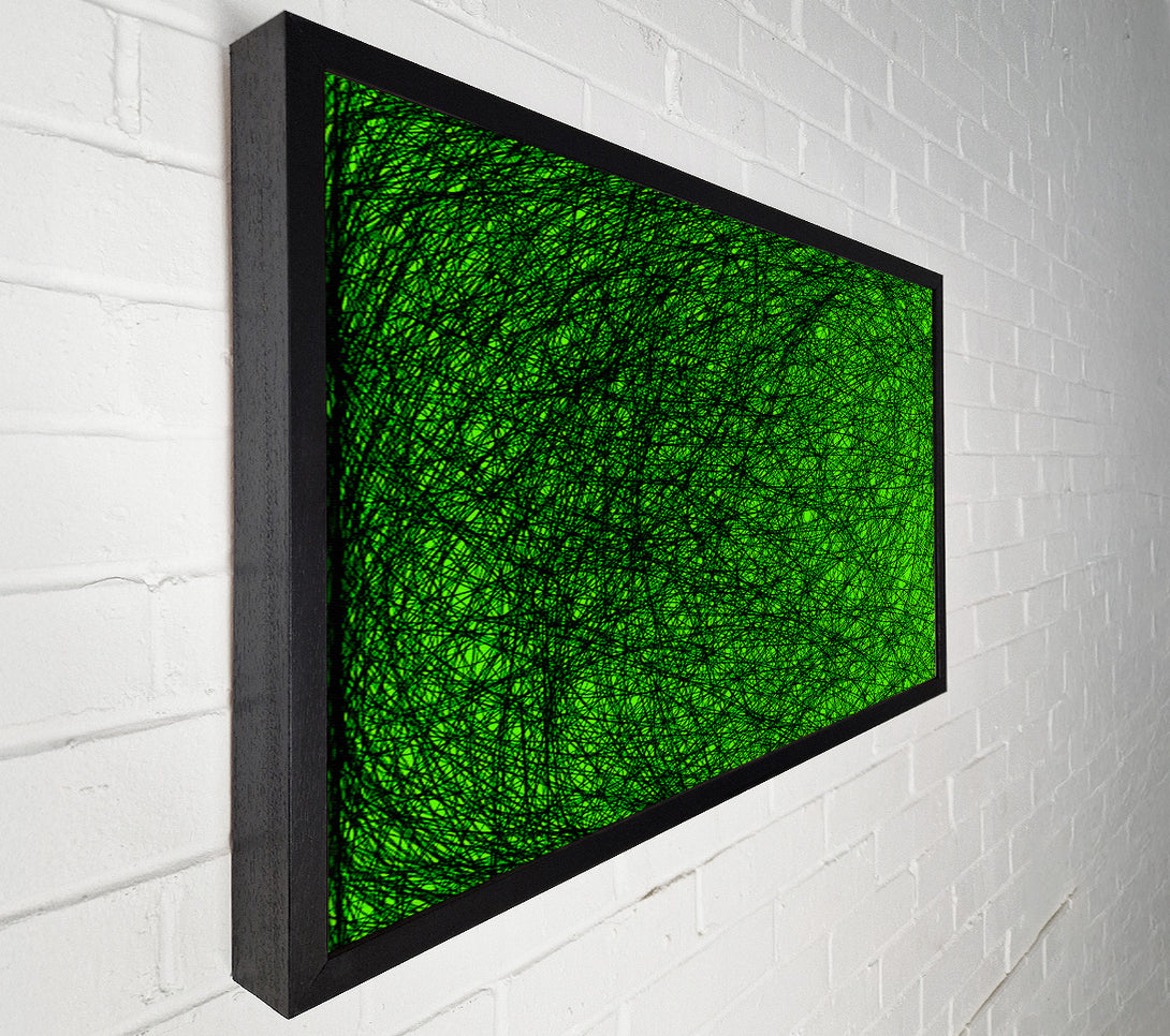  A Canvas Print of Space Matter Green Canvas Art