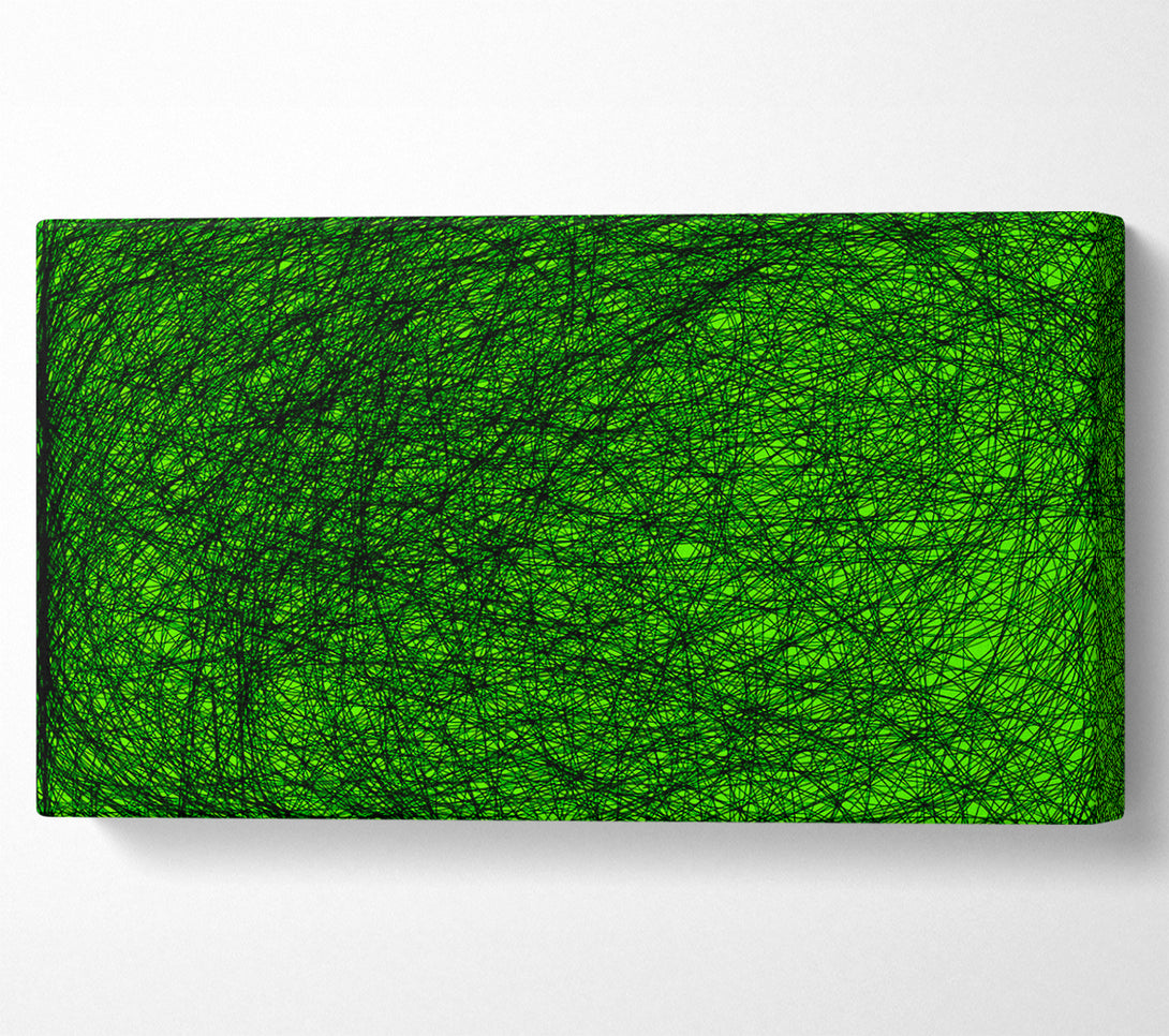  A Canvas Print of Space Matter Green Canvas Art
