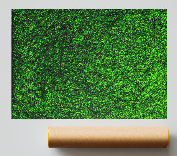 Space Matter Green Print