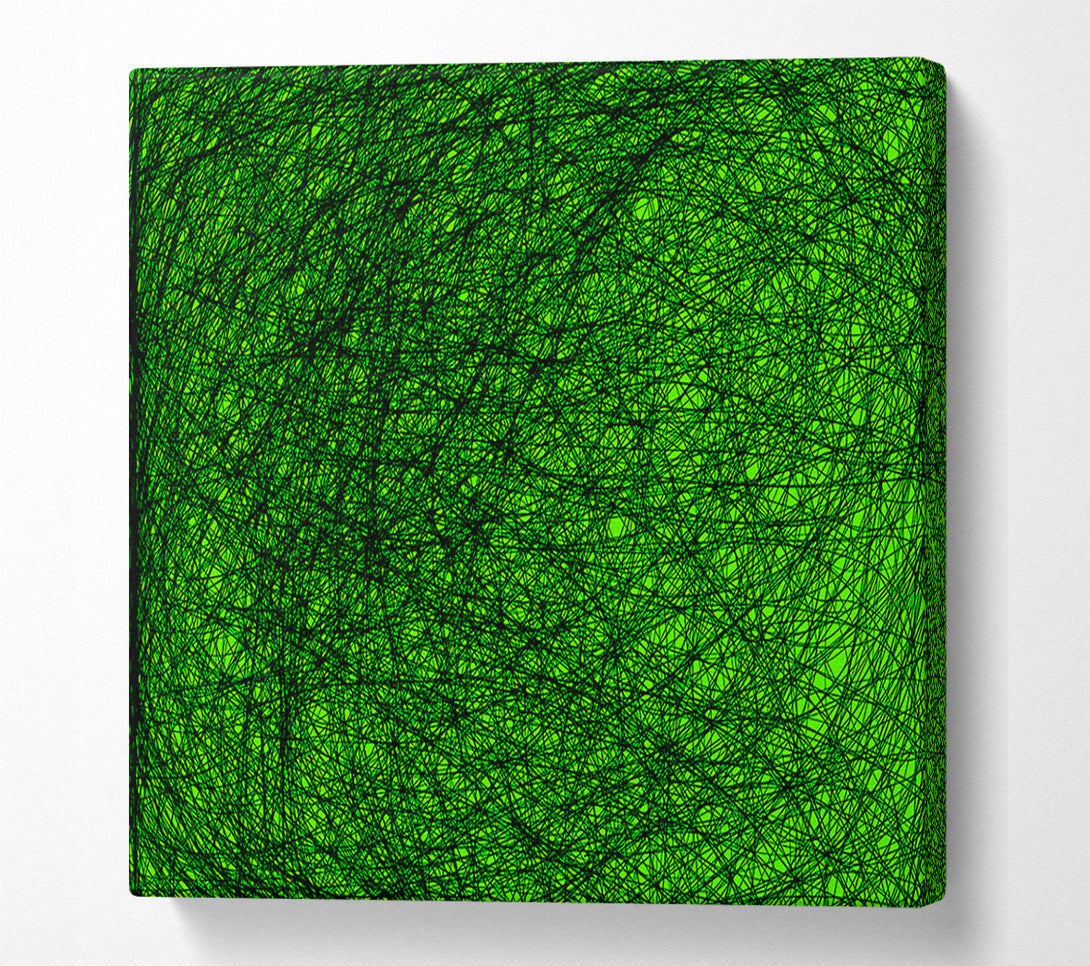  A Canvas Print of Space Matter Green Canvas Art