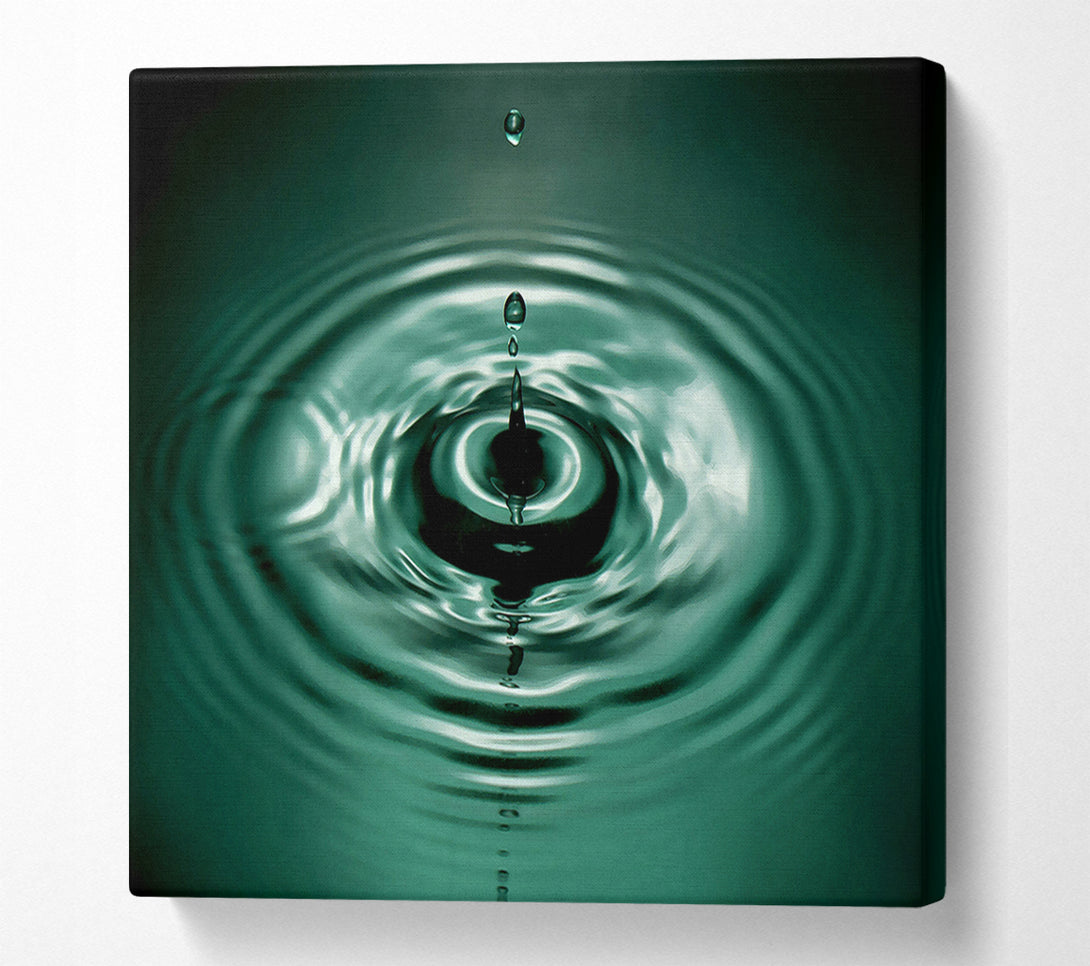 A Canvas Print of Splash Emerald Canvas Wall Art
