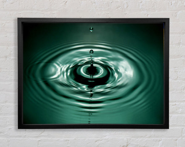 Splash Emerald Framed Print