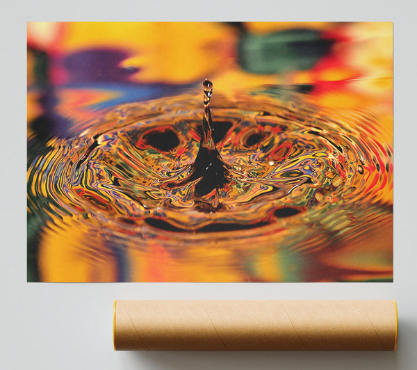 Splash Golden Print