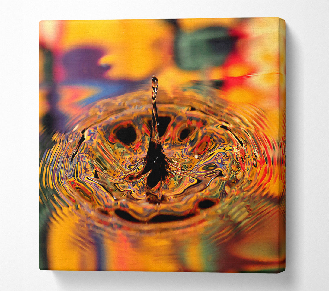  A Canvas Print of Splash Golden Canvas Print