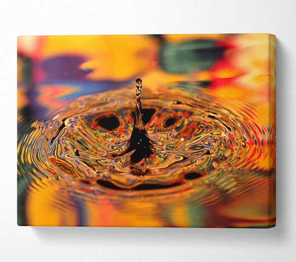  A Canvas Print of Splash Golden Canvas Print