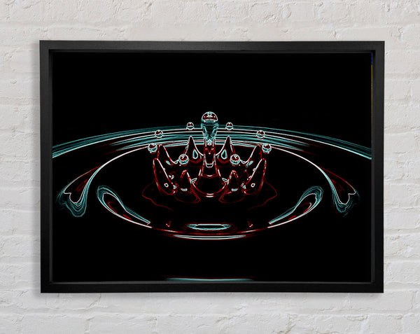 Splash Red Framed Print