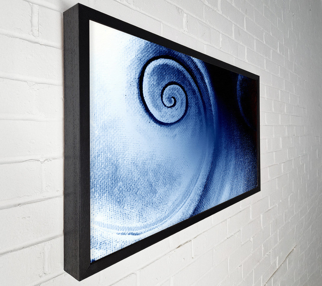  A Canvas Print of Steel Blue Swirl Canvas Art