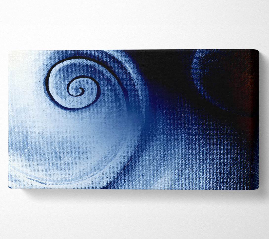  A Canvas Print of Steel Blue Swirl Canvas Art