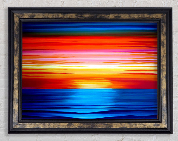 Sun Of The Ocean Framed Print