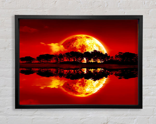 Sunset Siren Framed Print