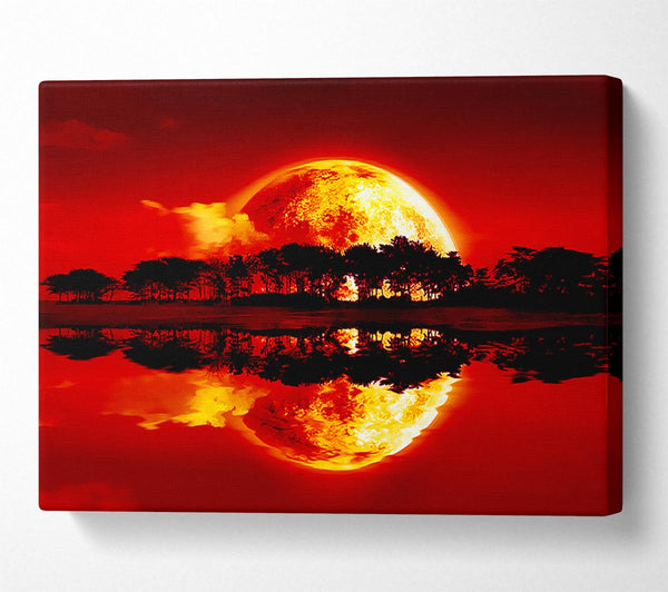  A Canvas Print of Sunset Siren Canvas Print