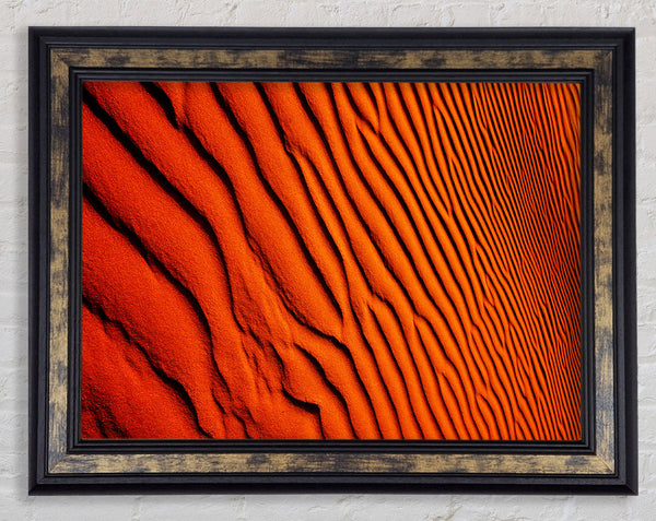 Texture Of The Desert Sands Framed Print