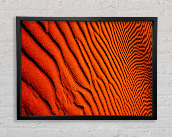 Texture Of The Desert Sands Framed Print