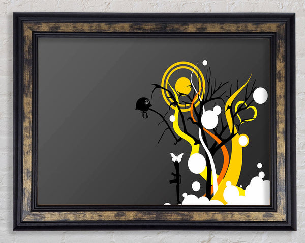 The Yellow Sun Framed Print
