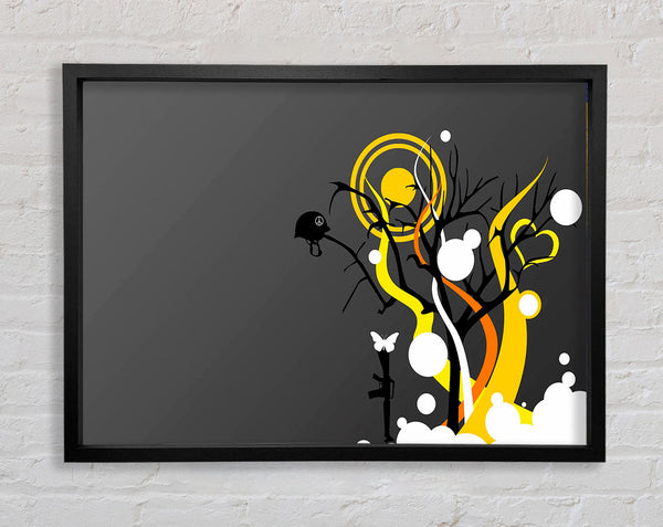 The Yellow Sun Framed Print