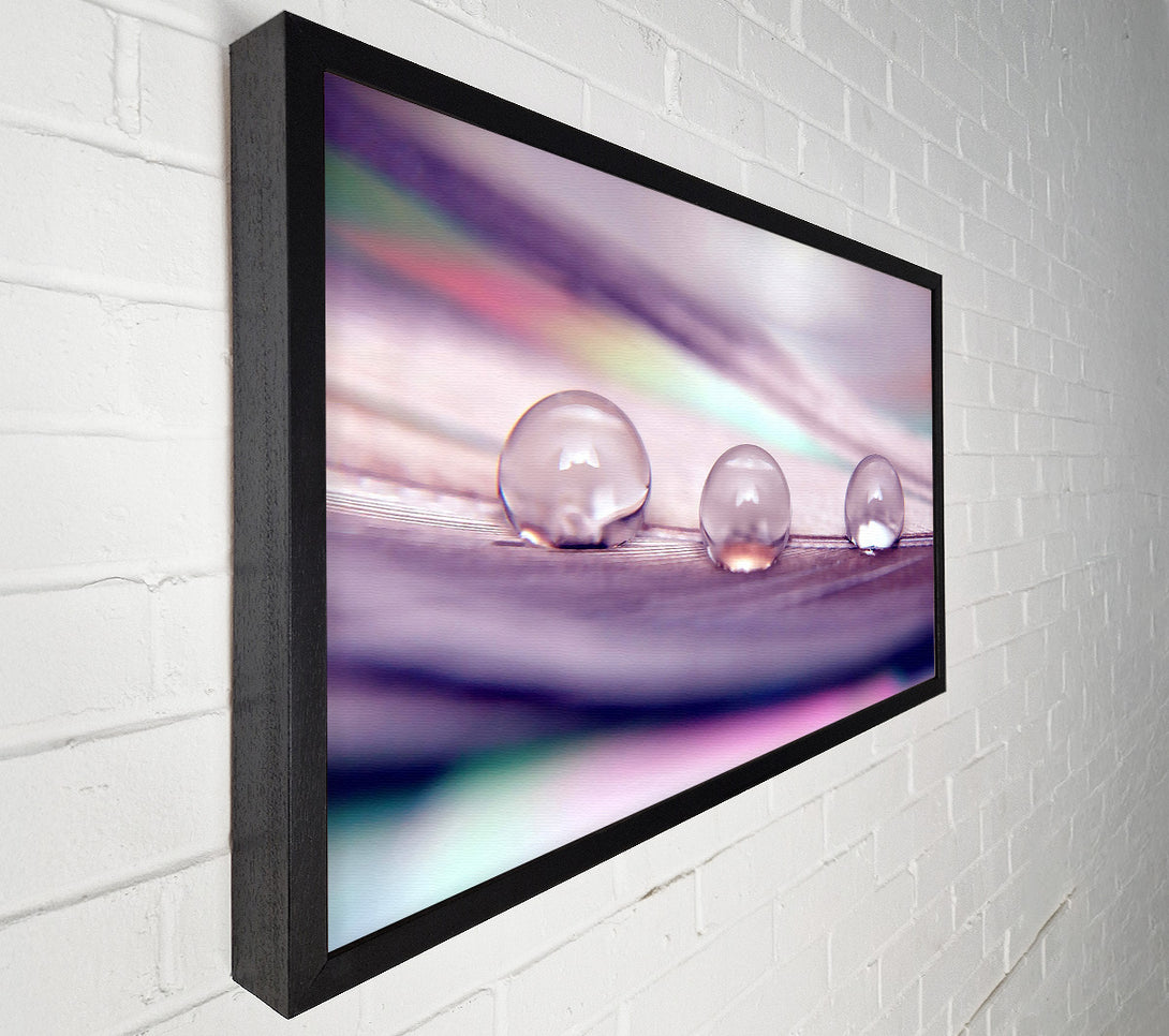  A Canvas Print of Three Water Drops Canvas Wall Art
