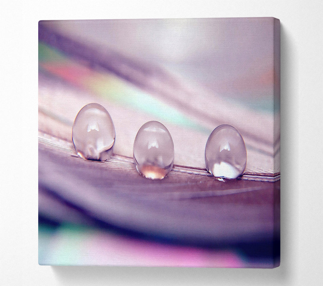  A Canvas Print of Three Water Drops Canvas Wall Art