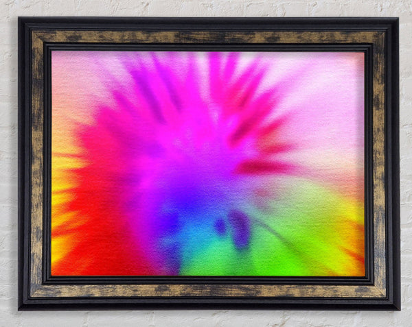 Tie Dye Framed Print