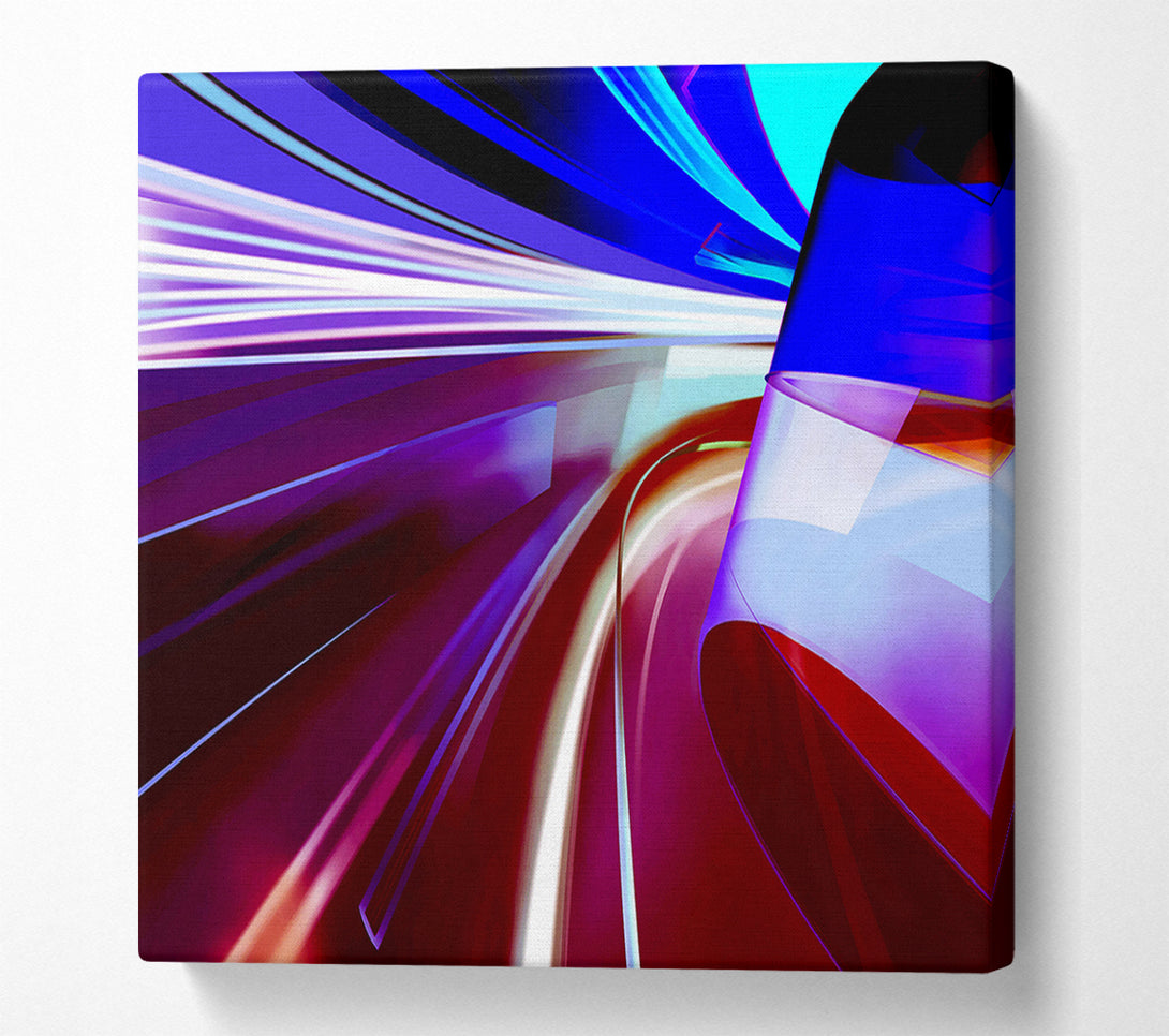  A Canvas Print of Time Tunnel Rainbow Canvas Print