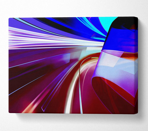  A Canvas Print of Time Tunnel Rainbow Canvas Print